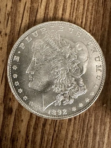 1892 CC Morgan Silver Dollar Carson City AU Very Fine High Grade BEAUTIFUL