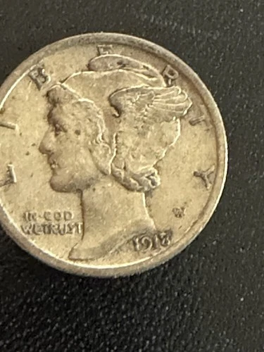 1918 P Mercury Dime VF