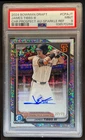 2024 Bowman Draft James Tibbs III Chrome Auto Sparkles Refractor 1st #/71 PSA 9