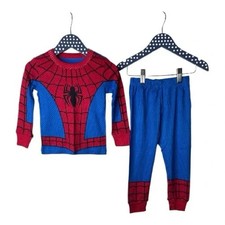 Disney Spider-Man Marvel Boys Pajama Superhero Costume Set, Red Blue Size 10 New