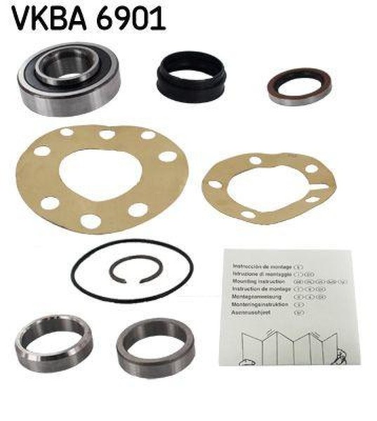 SKF Radlagersatz Radlager Satz Wheel Bearing Hinterachse Vkba 6901-image