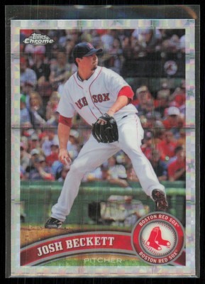 2011 Topps Chrome X-Fractor Josh Beckett Boston Red Sox #34