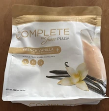 Juice Plus+ COMPLETE Shake - French Vanilla - 15 Serving Pouch(19.8oz) Exp 10/26