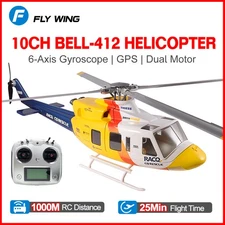 Fly Wing Bell-412 RC RTF Helicopter GPS 10CH ACE Flight Controler 6-Axis 1000M