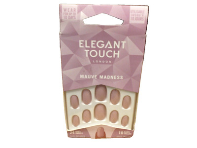 Elegant Touch - Perfect Coloured False Nails Collection - Mauve Madness 24 Nägel
