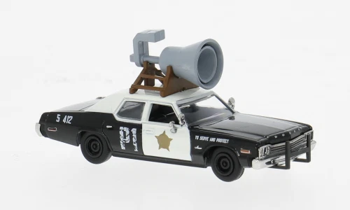 DODGE MONACO MASSACHUSETTS STATE POLICE 1974 1:18 Kk Scale