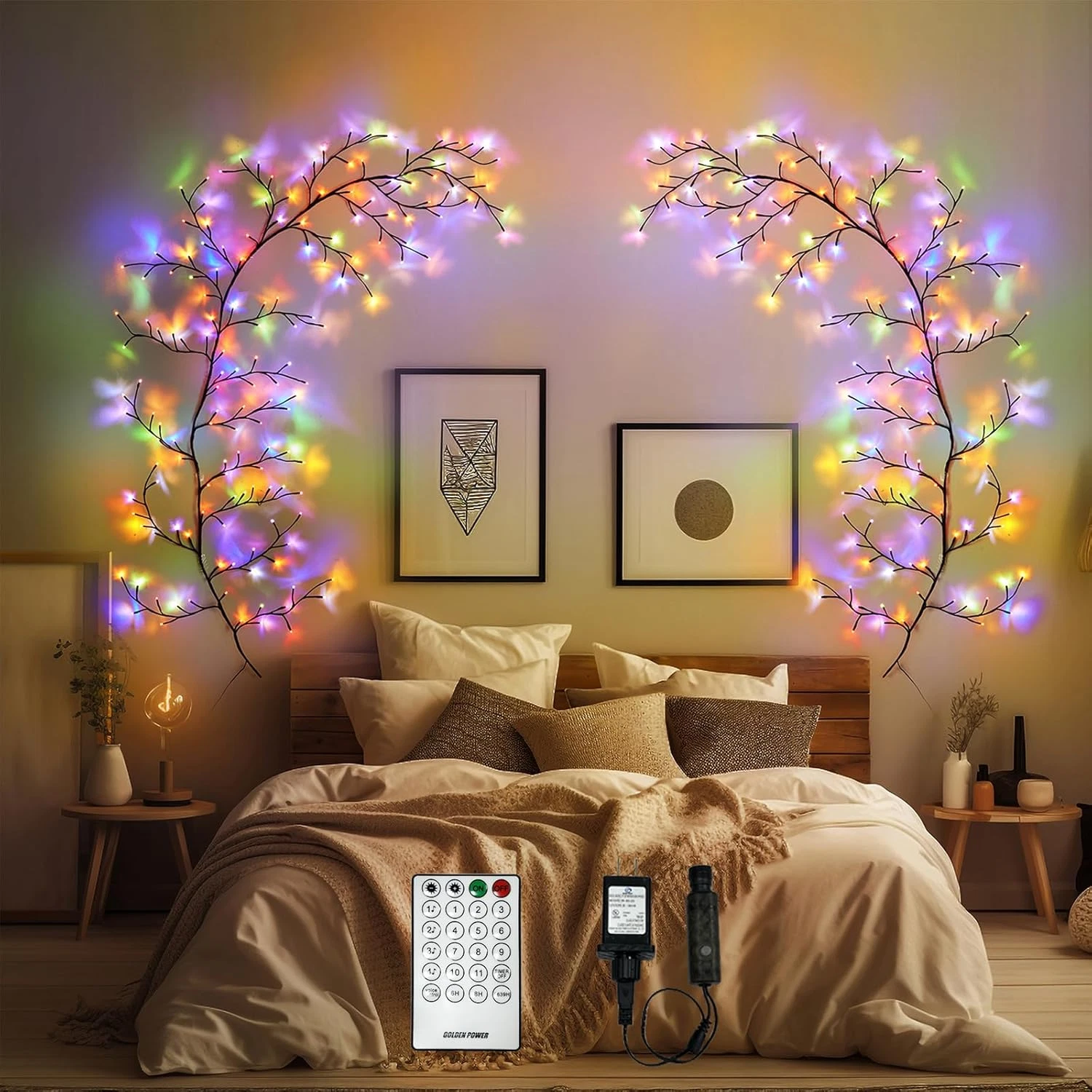 Enchanted Willow Vine Lights for Home Decor with 160Leds, 8.2FT Voice-Activated