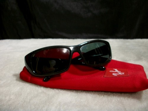 RAY BAN JR RJ9046S 100/71 GLOSS BLACK BLACK LENS KIDS SUNGLASSES UNISEX W/ POUCH