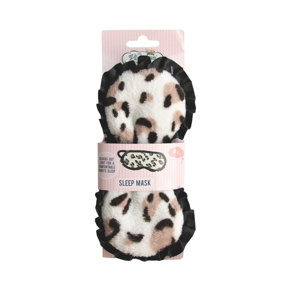 The Vintage Cosmetic Company Leopard Print Eye Mask Sleep Mask