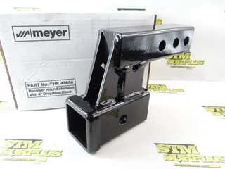 NEW!! MEYER TRAILER HITCH RECEIVER EXTENSION 4" DROP RISE FHK45054