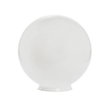 Paralume sfera 4036 per lampadario vetro bianco opalino - d.25cm, maniglia 12cm