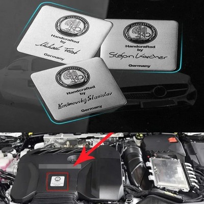 1PC For AMG Engine Nameplate Sticker 65mm AFFALTERBACH AMG Engine Interior Badge