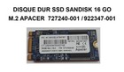 DISQUE DUR SSD APACER 16 GO M.2 727240-001 / 922347-001 UGHXN01V584066