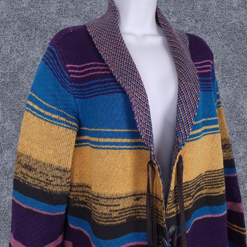 WRANGLER Western Southwestern Aztec Concho Cardigan Sweater SIZE XXL - Picture 4 of 14