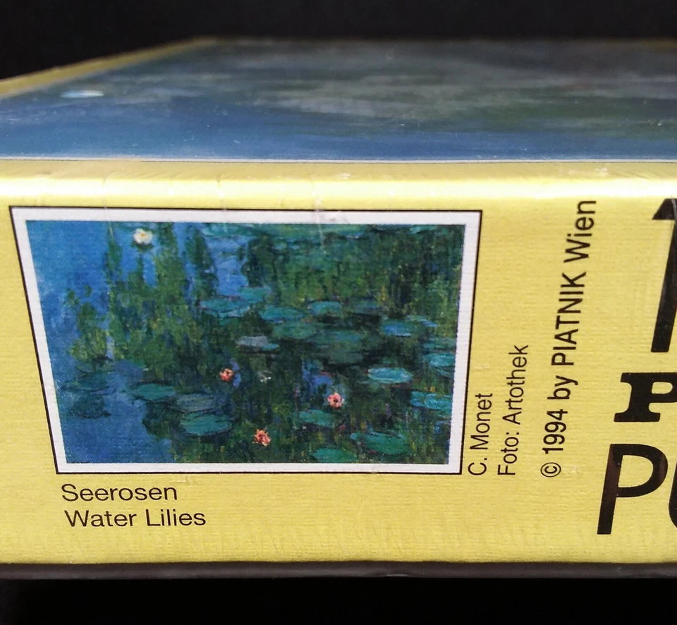 SELLADO - Nenúfares Claude Monet - Puzzle Piatnik 1000 Piezas - De Colección 1994 Foto 2 de 4