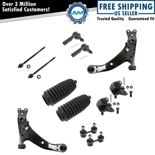 Kit De 12 Piezas Suspensión Y Dirección Delantera Para Ford Ranger Explorer - Incluye Brazos, Rótulas, Barras Estabilizadoras