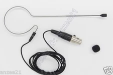 Over The Ear Headset Microphone for Shure Beltpack Wireless Systems TA4F - Black