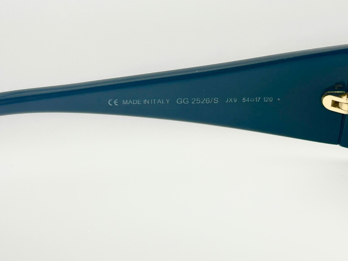 Gucci Sunglasses GG 2526/S NS4 Black Rhinestone W/ Black Lenses 