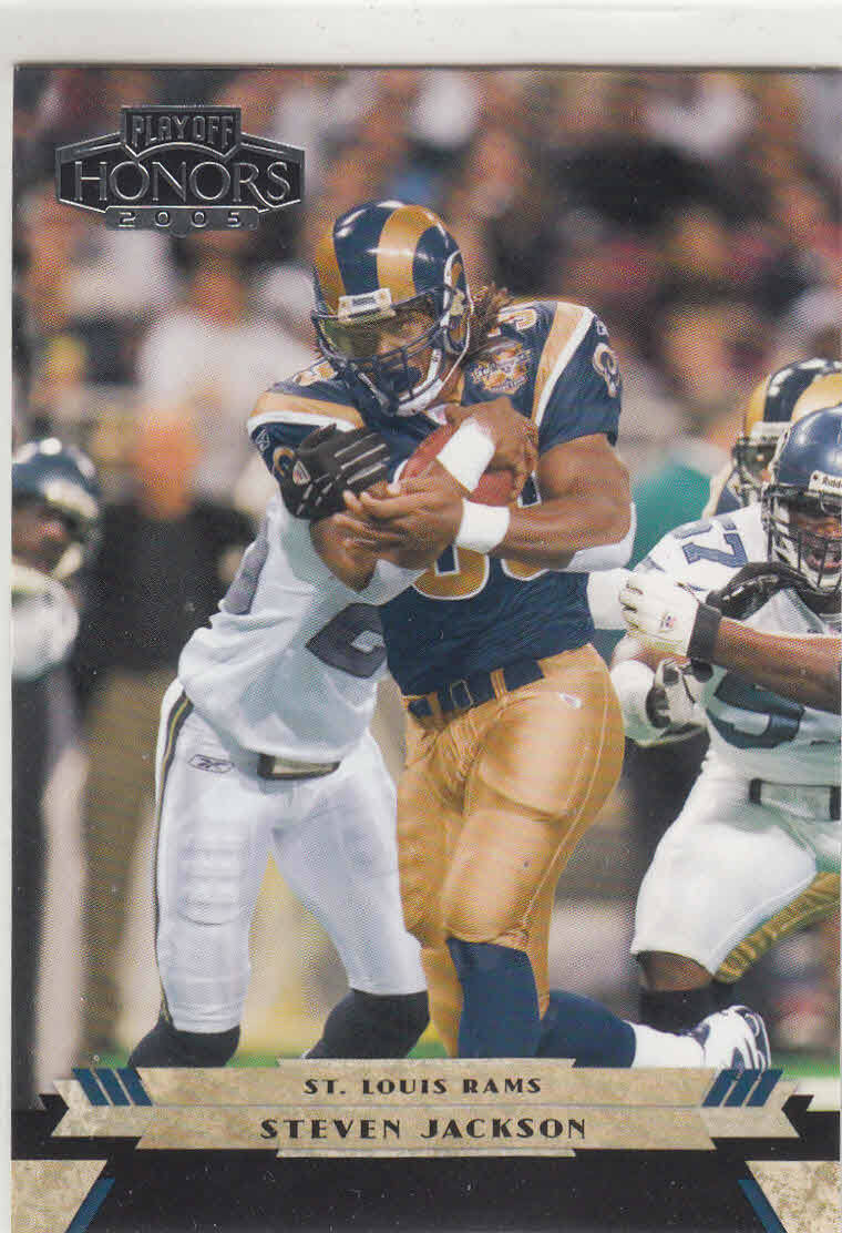 STEVEN JACKSON 2005 DONRUSS PLAYOFF HONORS #92 ST. LOUIS RAMS
