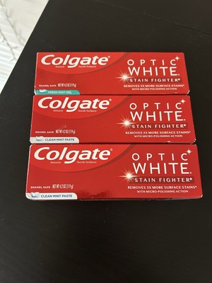 Colgate Optic White Stain Fighter Toothpaste 3 Pack , 4.2oz