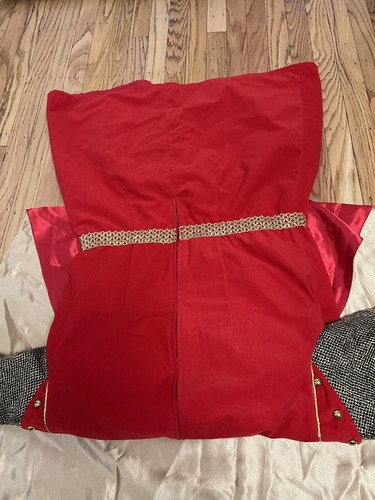 Secrets Red Lion Knight King Cape Costume Medieval Adult Halloween Cosplay LARP - Picture 14 of 17