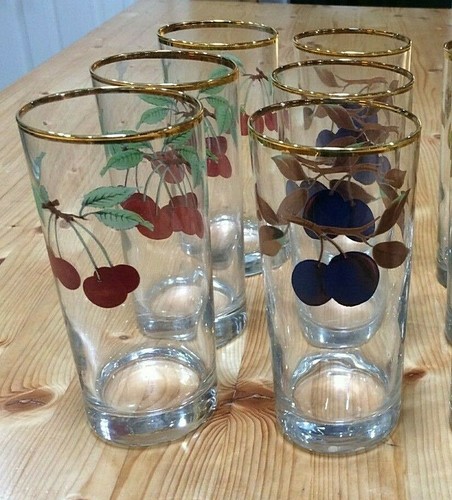 GARTEN ERNTE Longdrinkgläser ~ 6er Set NEUWERTIG