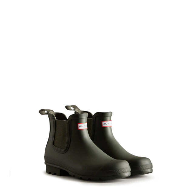 Hunter Men's Original Chelsea Boots S9116RMA Dark Olive | eBay