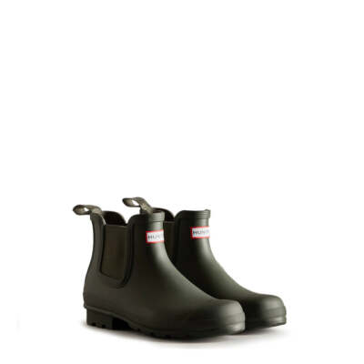 Hunter Men's Original Chelsea Boots S9116RMA Dark Olive | eBay