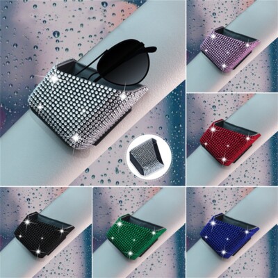 2PCS For Women Phone Card key Organizer Storage Bag Holder Bling Car Accessories