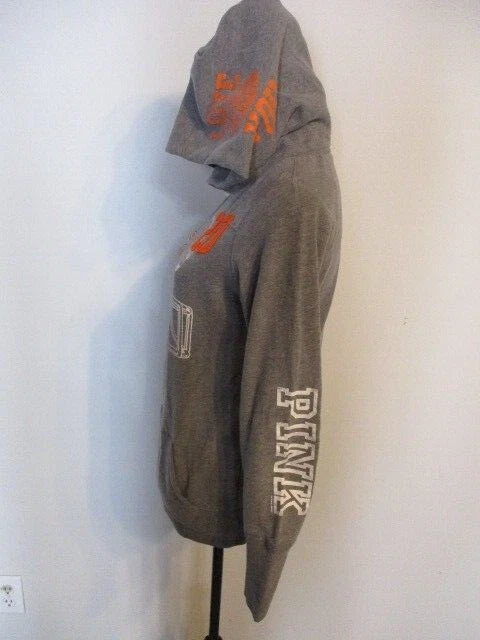 VETEMENTS Victoria's Secret ROSA FAB! Felpa con cappuccio Chicago Bears Pocket grigio S