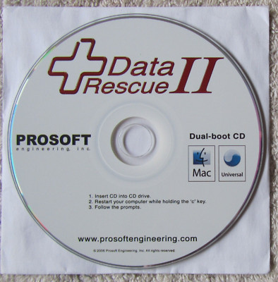 PROSOFT Data Rescue II für Mac Notfall Festplatte Wiederherstellung