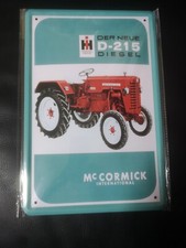 Blechschild Schild 20x30 McCormick Farmall D 215 Schlepper Traktor, Bild PK5