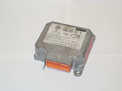 Airbagsteuergerät Crashsensor VW Audi Seat Skoda 6N0909601 E Siemens 5WK4104E