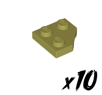 10x LEGO 26601   2x2 Flügel   wedge   olivgrün   Olive Green