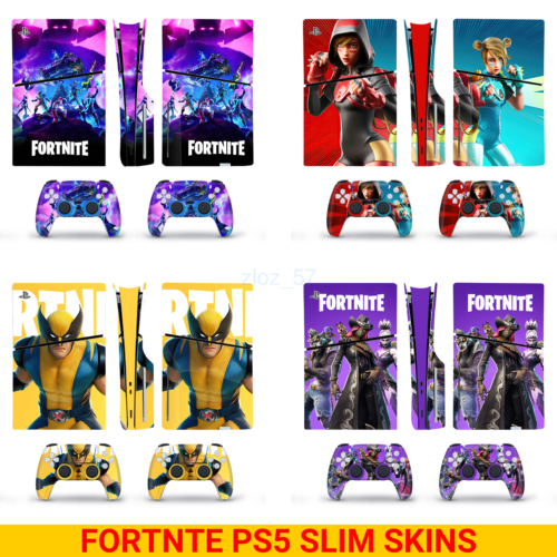 Fortnit PS5 Slim Disk Decal Skin Sticker Wrap PlayStation 5 Slim Console HOT AU - Picture 1 of 19