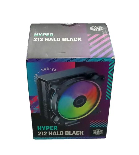 Cooler Master Hyper 212 Halo Black CPU Air Cooler 4 Pipes Gen 2 LED - Afbeelding 3 van 3