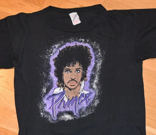 PRINCE orig Rare! -85 Concert Tour tee shir 1980s vintage concert t-shirt, vintage, size XL, single stitch, B+ condition
