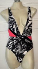 New Fabletics Maro Tropical Palm One Piece Swimsuit Small