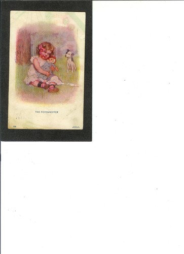 CHILD WITH HER DOLL VINTAGE PC "The Reconnoiter" 3-25-1906 Keensburg, IL.