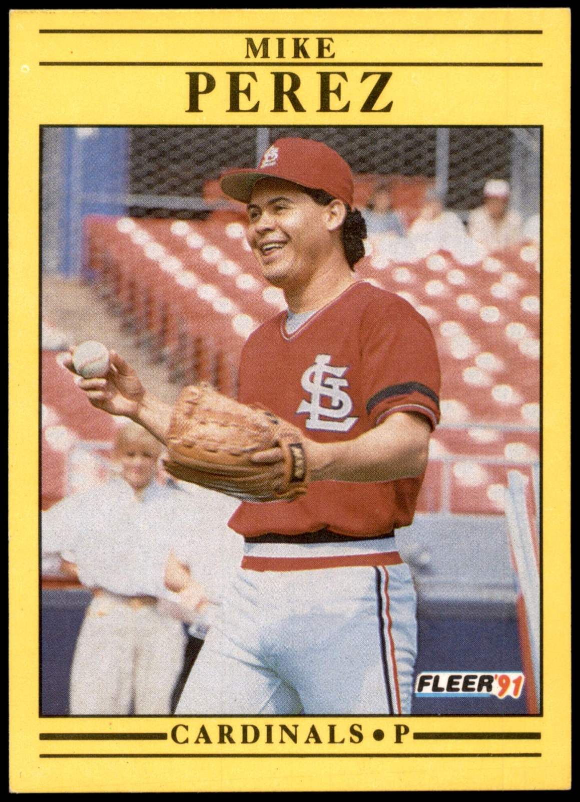 Mike Perez #643b 1991 Fleer