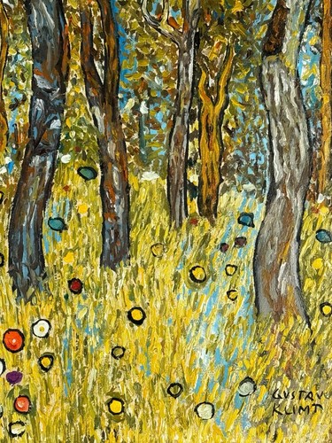 Gustav Klimt (Handmade) Oil On Canvas Painting Framed Signed and Stamped - Picture 6 of 8