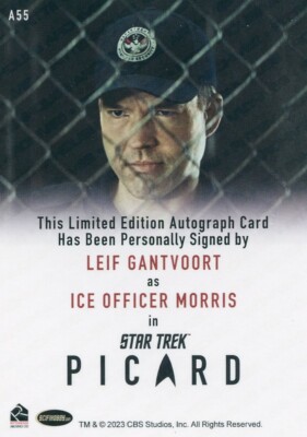 LE Star Trek Picard Autograph card A55 Leif Gantvoort as ICE