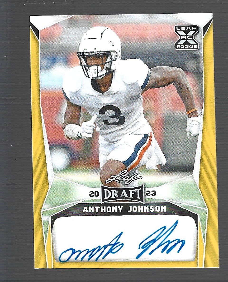 2023 Leaf Draft - Autographs #BA-AJ1 Anthony Johnson (AU, RC)