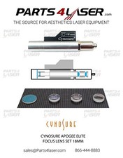Cynosure Apogee ELITE Focus Lens 18mm, Elite Plus Focus Lens 18 mm Optics kit