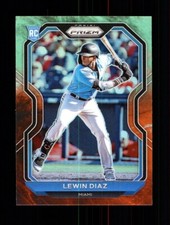 2021 PRIZM #50 LEWIN DIAZ COSMIC HAZE PRIZM ROOKIE RC - MIAMI MARLINS