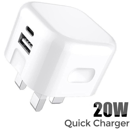 FOR SONY FAST CHARGER PLUG OR USB C CABLE FOR XPERIA 5 L4 L3 L2 10 II XZ XZ3 - Picture 2 of 9
