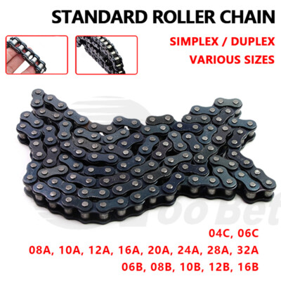 Roller Chain British Standard 08A to 32A, 06B to 16B, 04C, 06C
