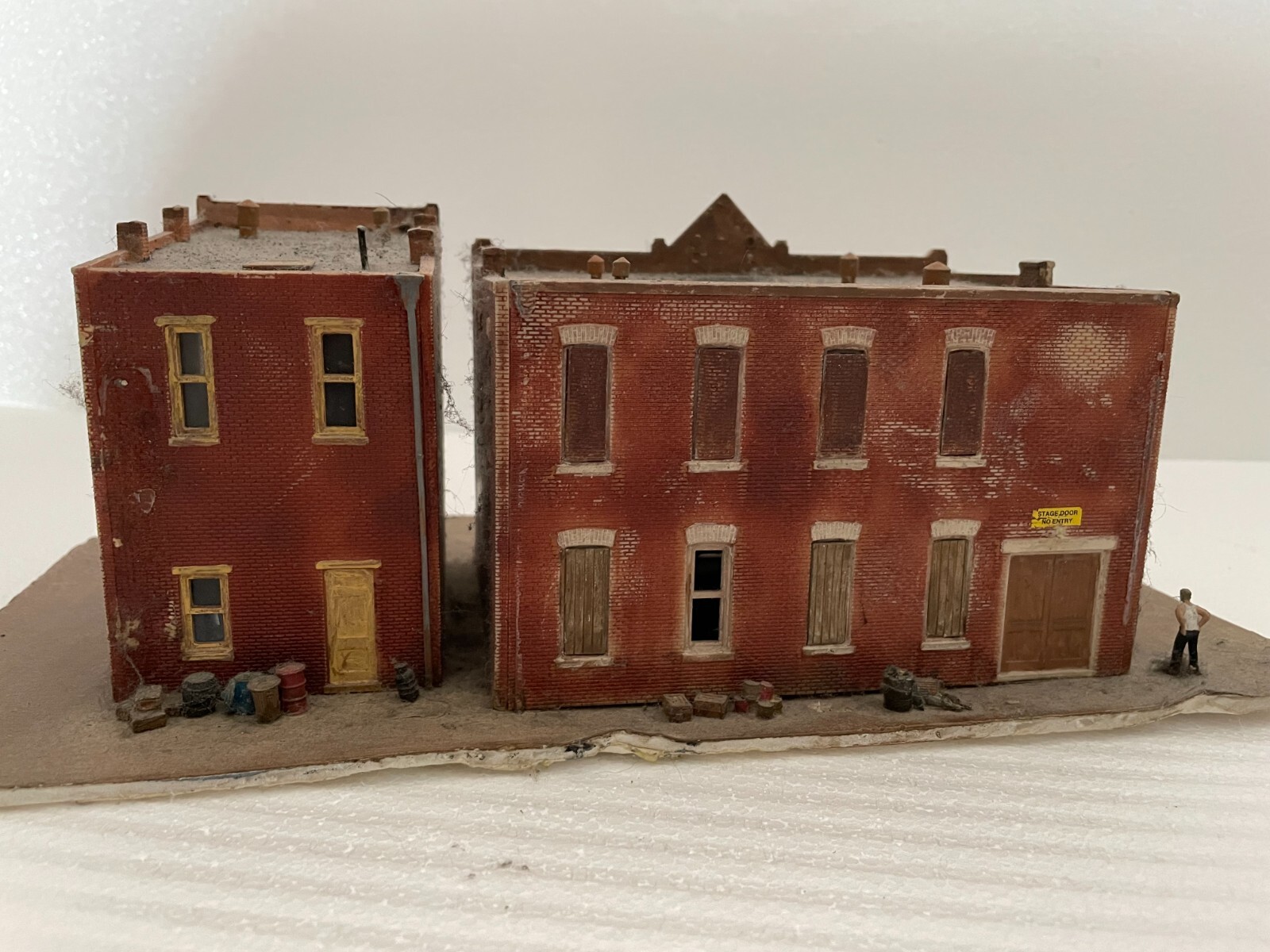 HO Scale Diorama kit prebuilt . "Downtown" 187 eBay
