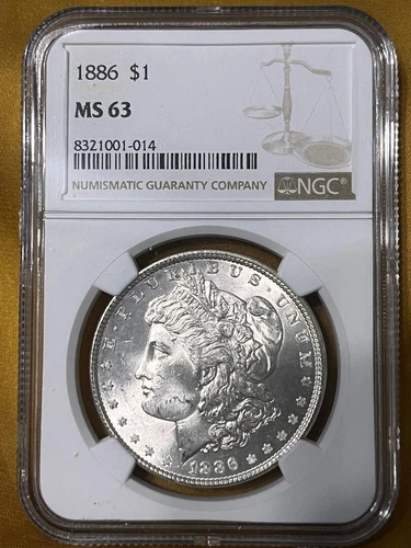 1886 Morgan dollar MS63 NGC