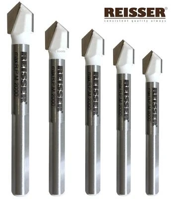 Reisser PTD5SET 5 Piece Premium Ceramic,Porcelain,Glass Tile Spade Drill Bit Set